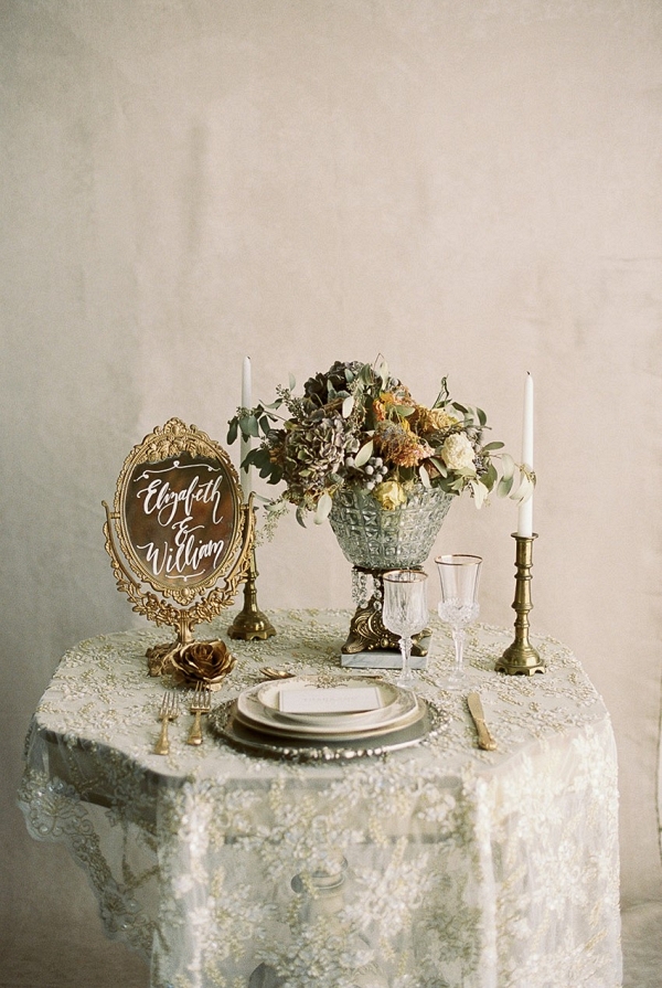 An Exquisite Gold Heirloom Bridal Shoot