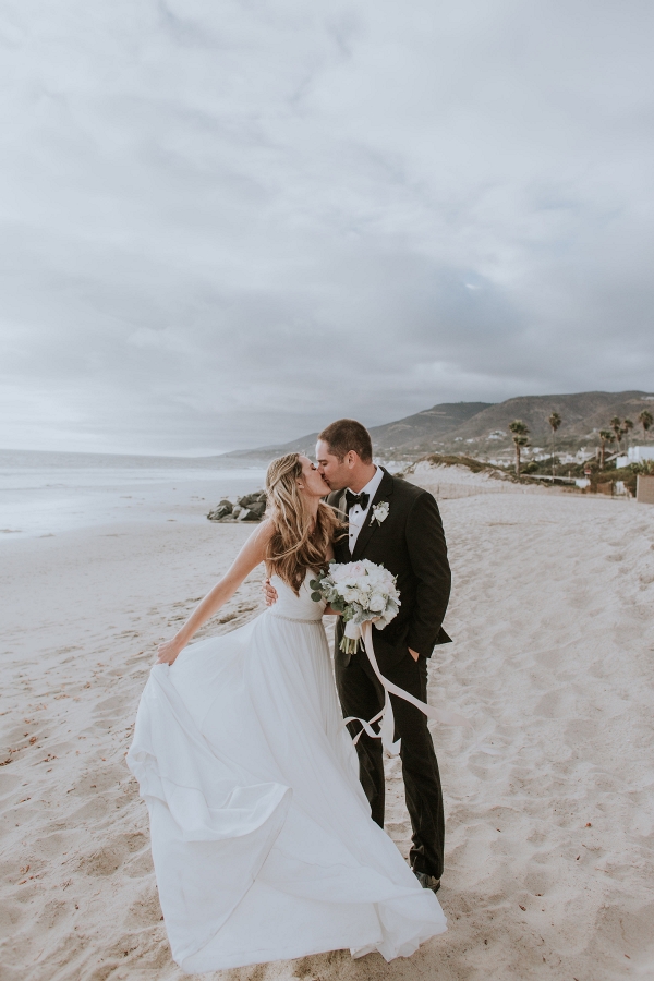 A Blush + White Malibu West Beach Club Wedding