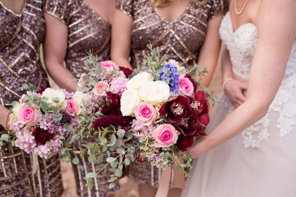 Floral & Metallic Wine Estate Wedding