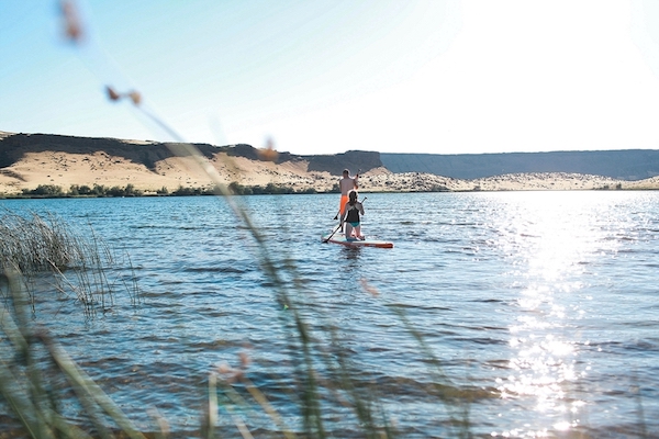 Adventurous Paddle Boarding Engagement Session