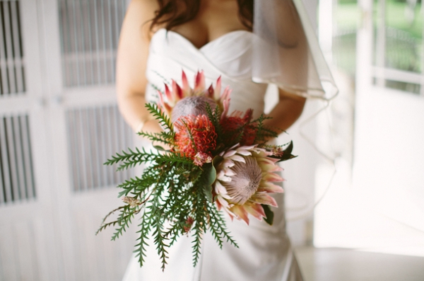 Protea & Gold South African Wedding