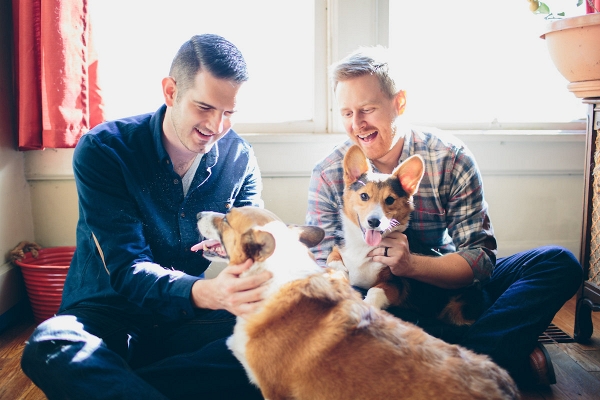 A Cheerful At-Home Fall Engagement Shoot