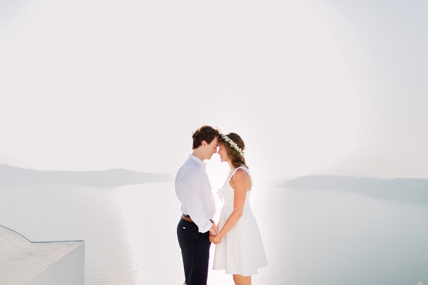 Sunlit Engagement Session in Santorini