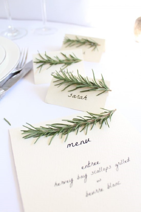 Rosemary Themed Menu & Place Card Tutorial