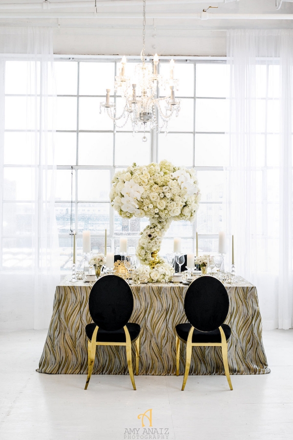 Black and Gold Luxury Wedding Inspiration