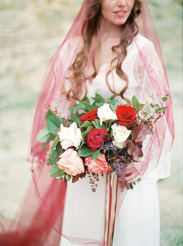 Delicate & Romantic Berry Wedding