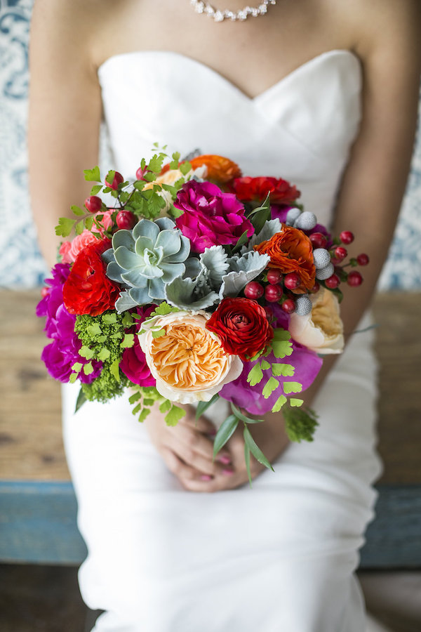 Colorful Geometric SoCal Wedding