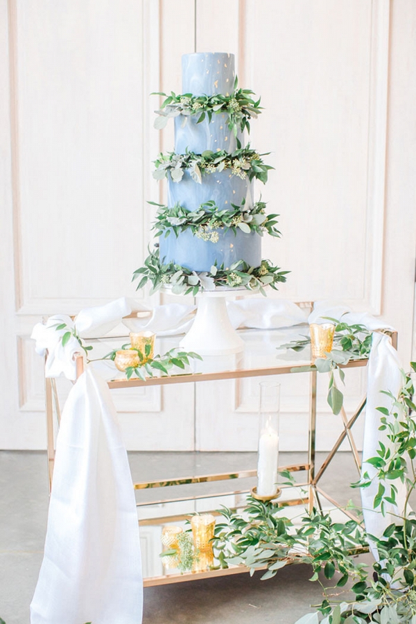 Playful Spring Shoot with Greenery and Metallics