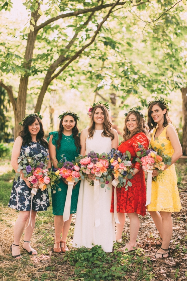 Colorful Backyard Bohemian Wedding