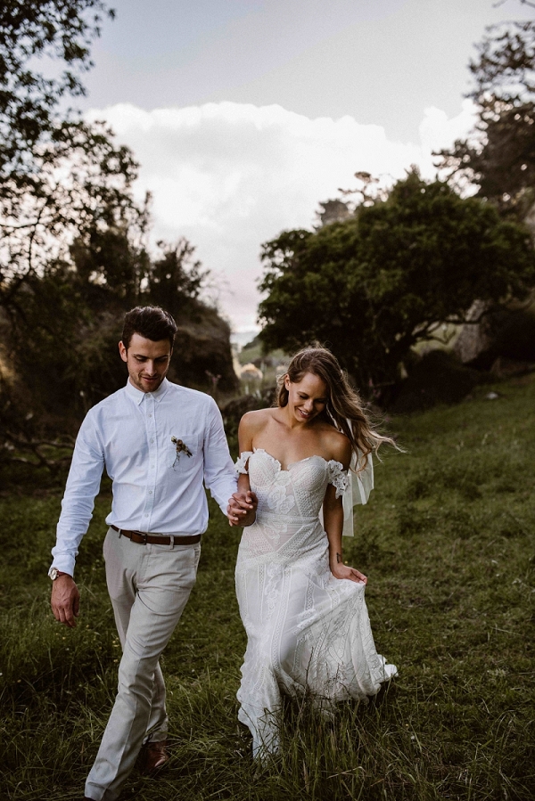 Romantic Waikato Barn Wedding