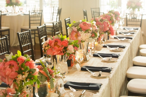 Nautical Coral Chesapeake Beach Wedding