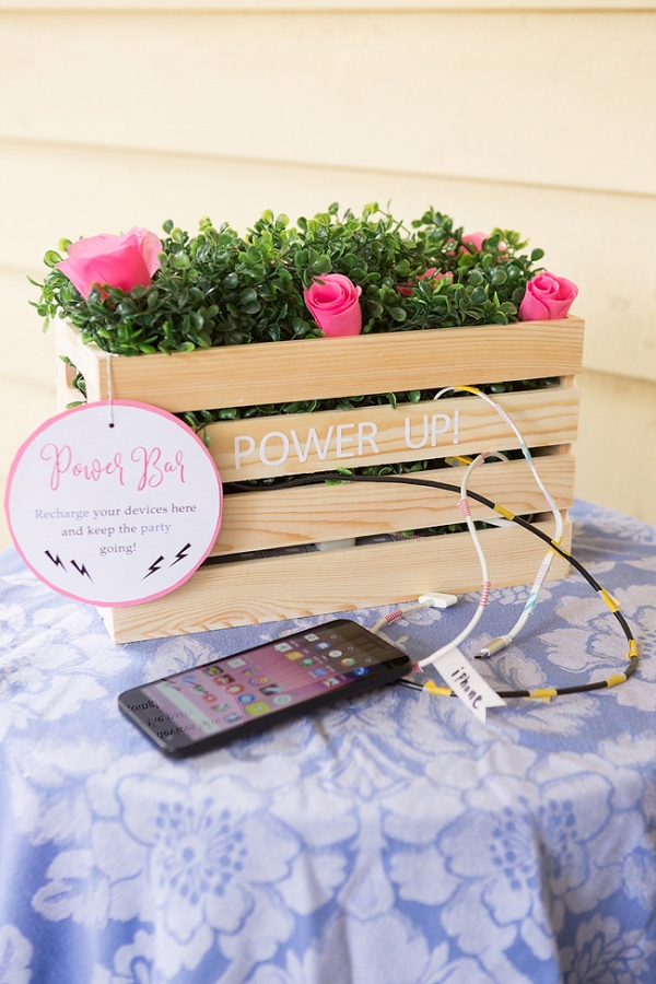 DIY Wedding Power Bar