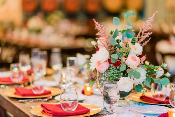 Red, White, and Rustic Virginia Wedding