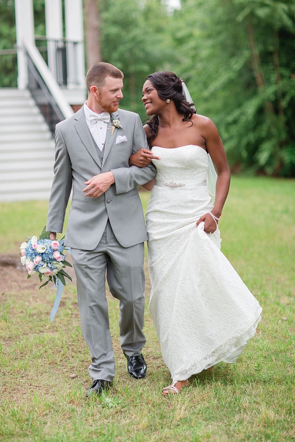 Periwinkle Blue and Gold Virginia Wedding