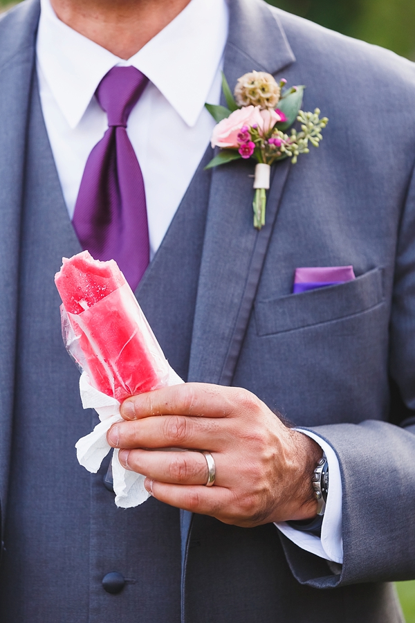 Purple Garden-Inspired Wedding with Popsicles