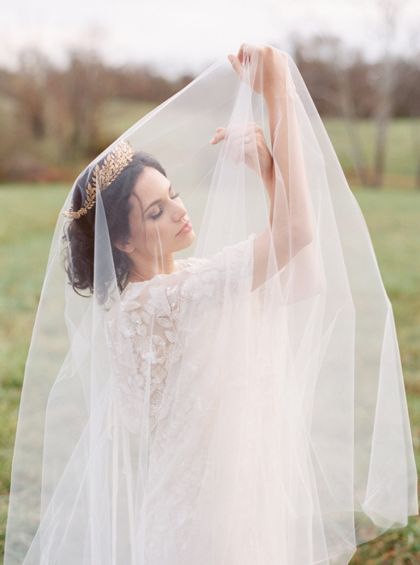 Vintage Bohemian Wedding Shoot with Autumn Leaves