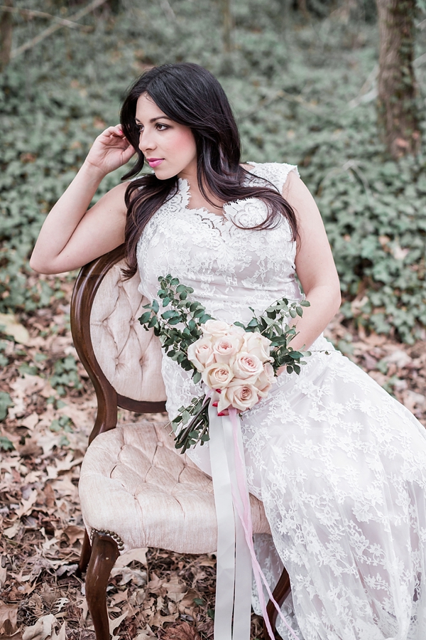 Vintage Chic with a Hint of Pink Bridal Session