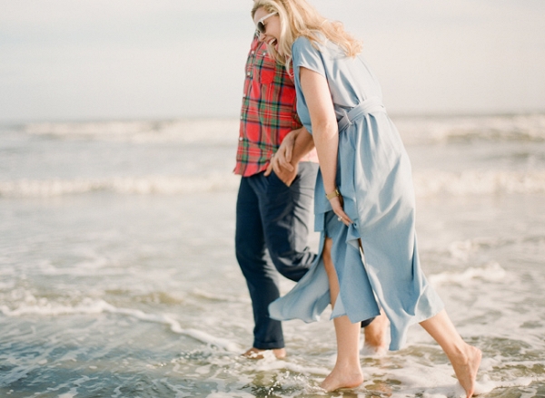 Playful Folly Beach Engagement