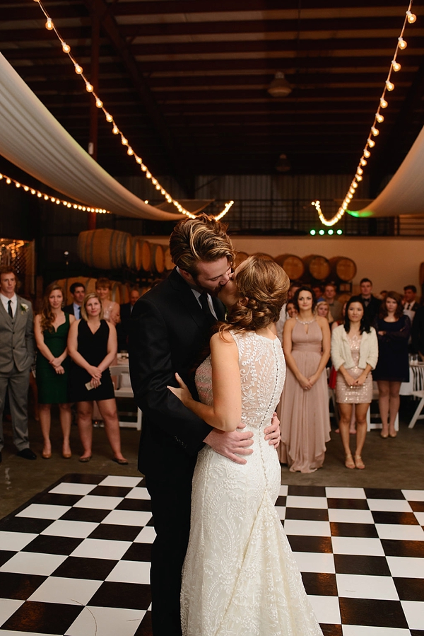 Industrial Winter Glam Vineyard Wedding