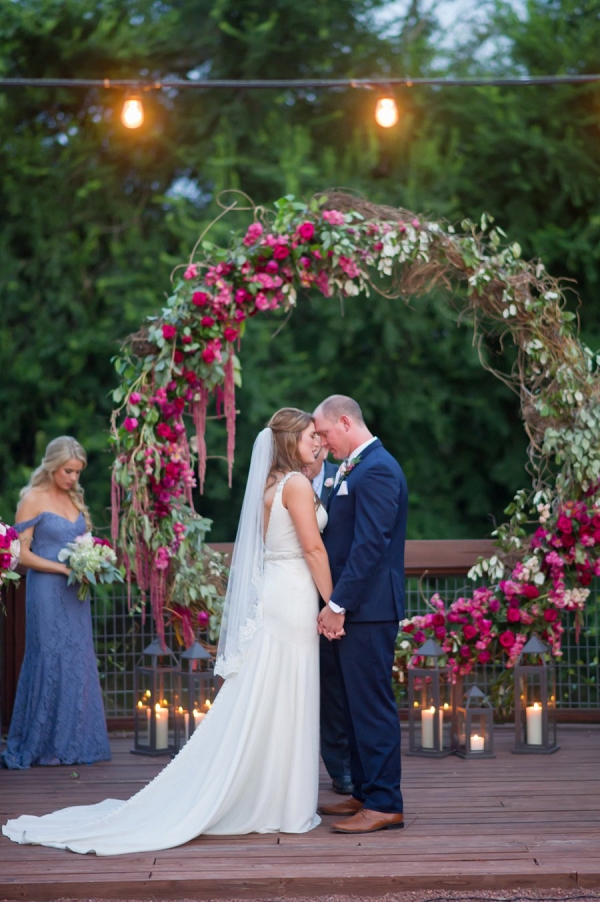 Romantic Red Pink and Lavender Wedding