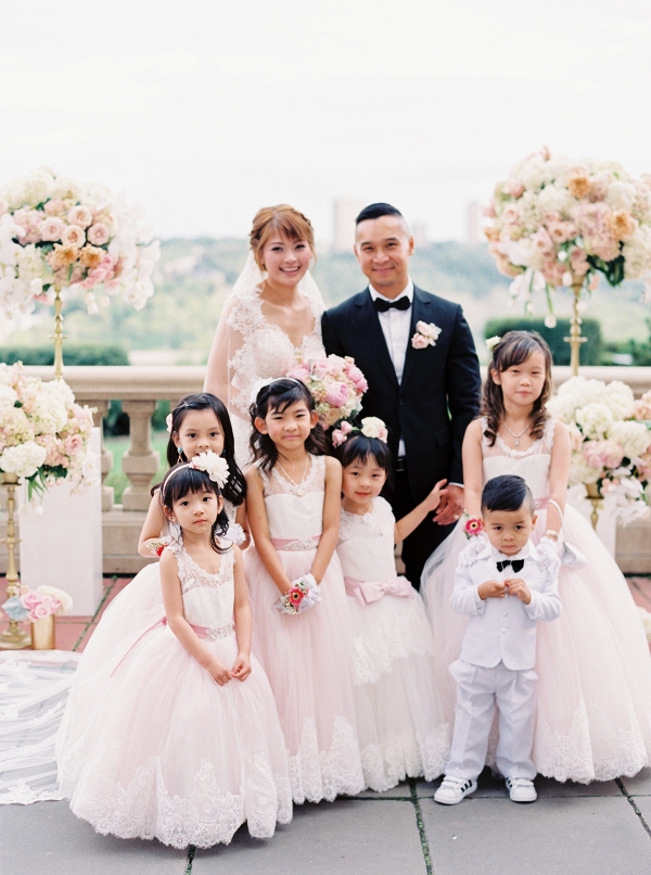 Elegant Pink and Gold Wedding