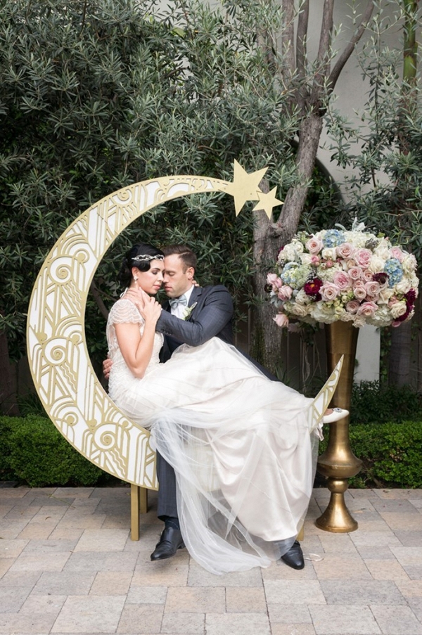 Art Deco Moon Wedding Inspiration