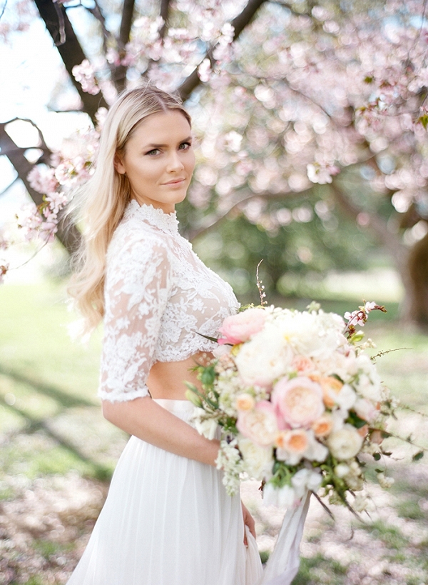 Spring Snow – A Cherry Blossom Wedding Shoot