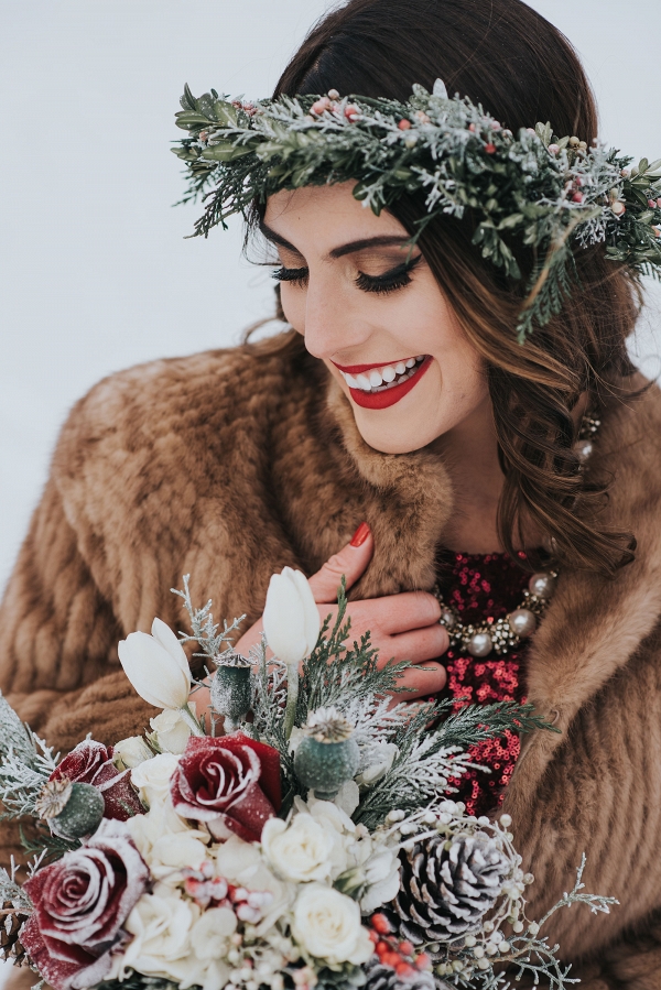 Moody Winter Woods Styled Shoot