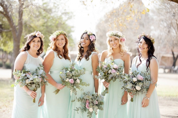 Mint & Blush Barn Wedding