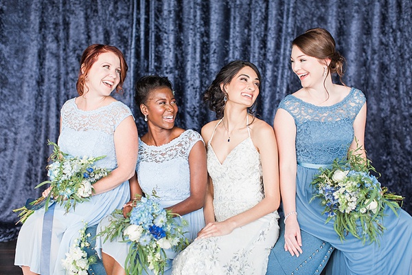 Hues of Blues: Monochromatic Coastal Wedding Ideas