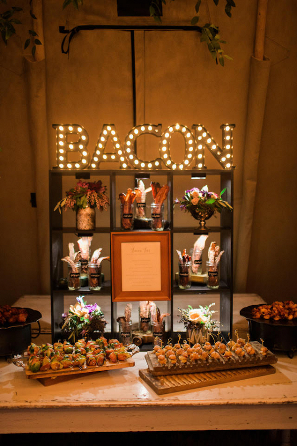 Rustic Elegance with a Bacon Bar