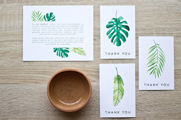 Free Printable: Tropical Thank-Yous