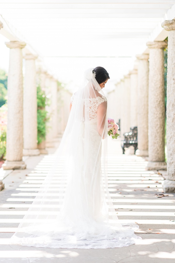 Garden Bridal Elegance with Mom at Her Side