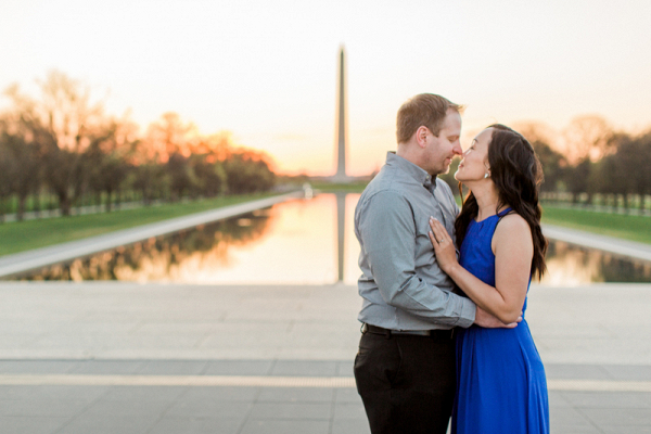 DC National Mall Sunrise Engagement Session