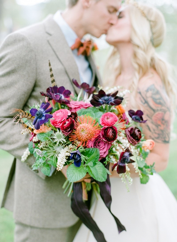 Colorful Rustic Vintage Wedding