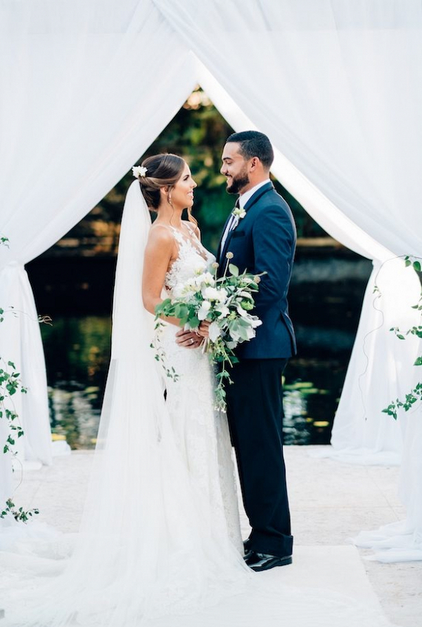 Gold and Greenery Puerto Rico Wedding