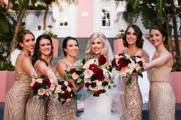 Glamorous Fall Beach Wedding