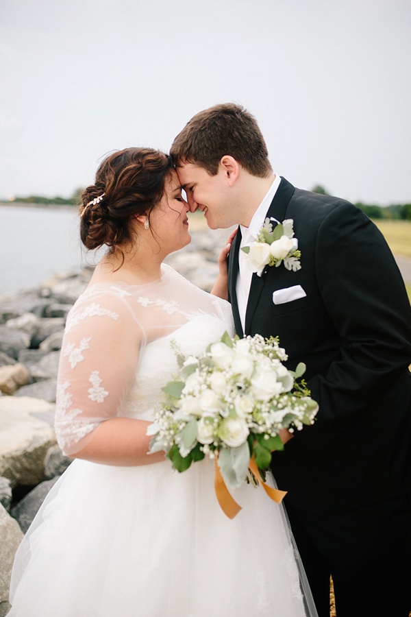 Mint and White Rainy Day Wedding