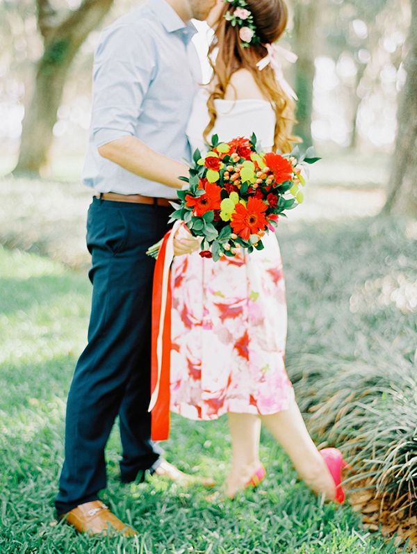 Floral Engagement Session