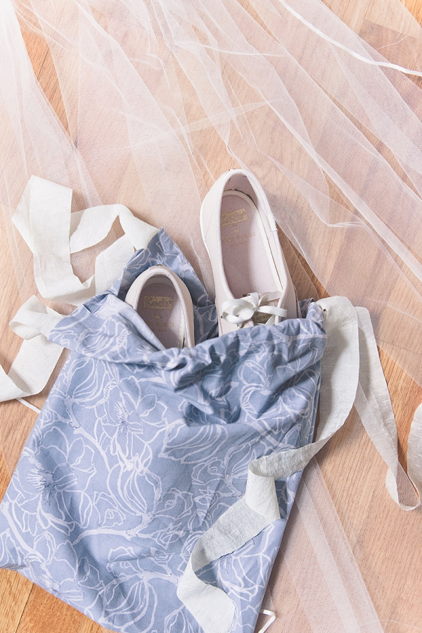 DIY Wedding Shoe Bag