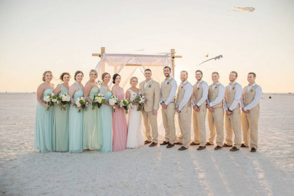 Pastel Beach Wedding