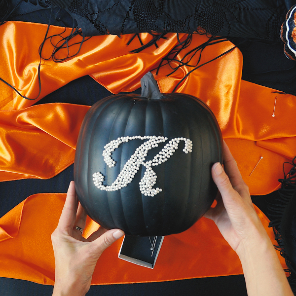 DIY Monogrammed Pumpkin Tutorial