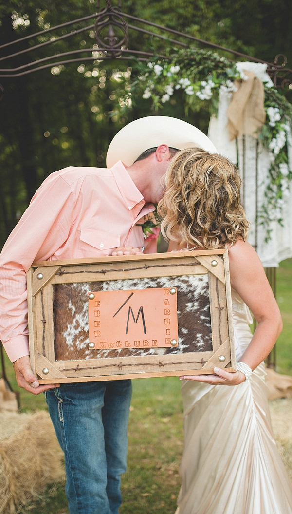 Rustic Leather Wedding Ceremony