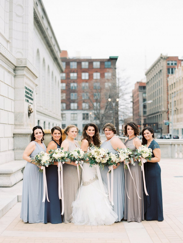 Elegant Blue and Gold Wedding