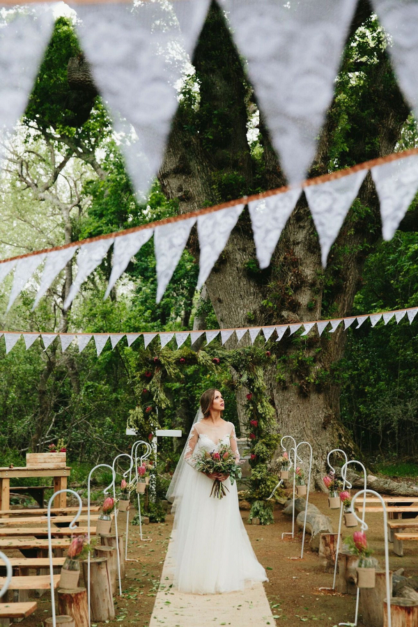 Quirky Elegance Forest Wedding