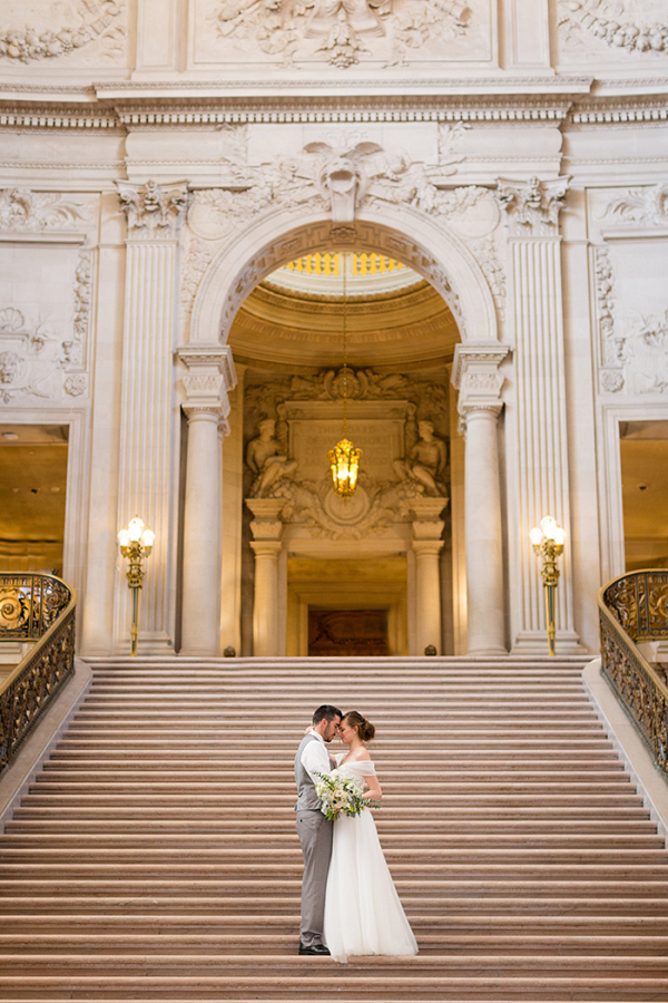 Romantic San Francisco City Hall Styled Elopement