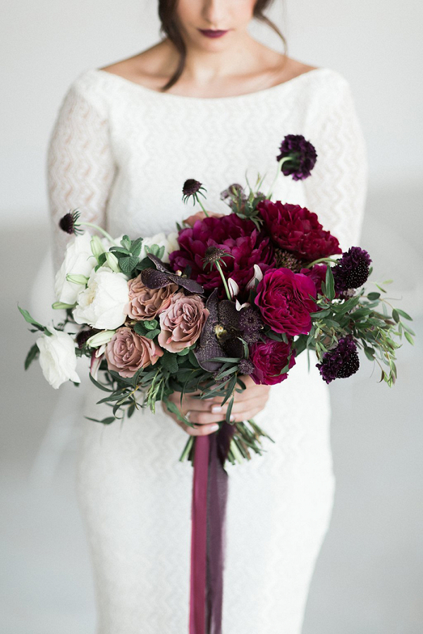 Modern Wedding Drama in Velvet