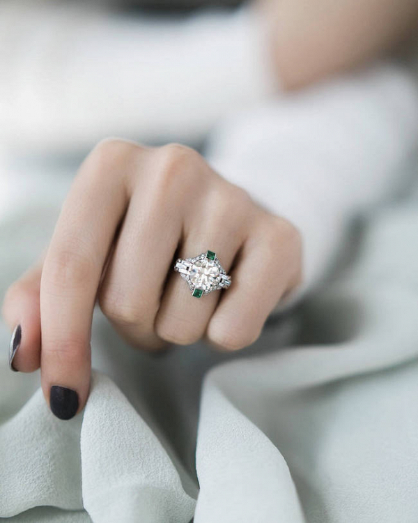 20 Green Gem Engagement Rings