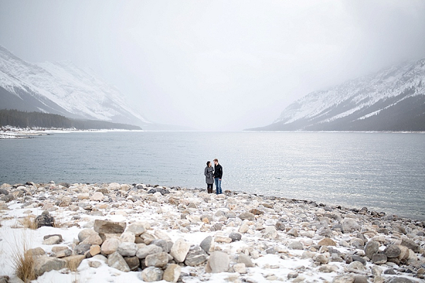 Wintery Canada Engagement Session