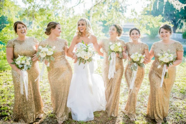 Gold Rustic Glam Wedding